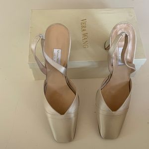 Vera Wang silk heels